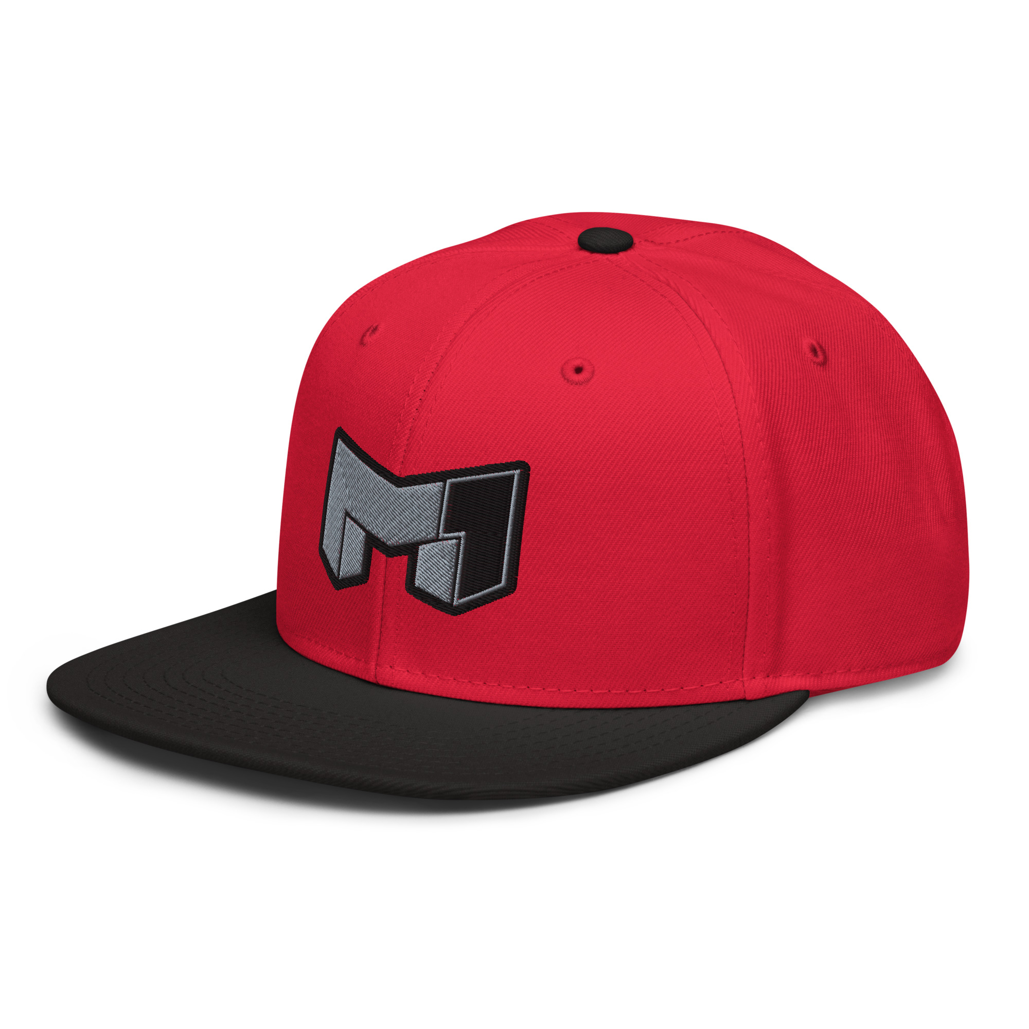 Red M Snapback Hat - Image 3